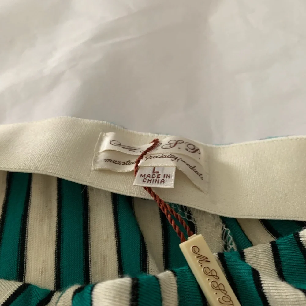 M.S.S.P. Flirty Stripe Skirt Sz L NWT